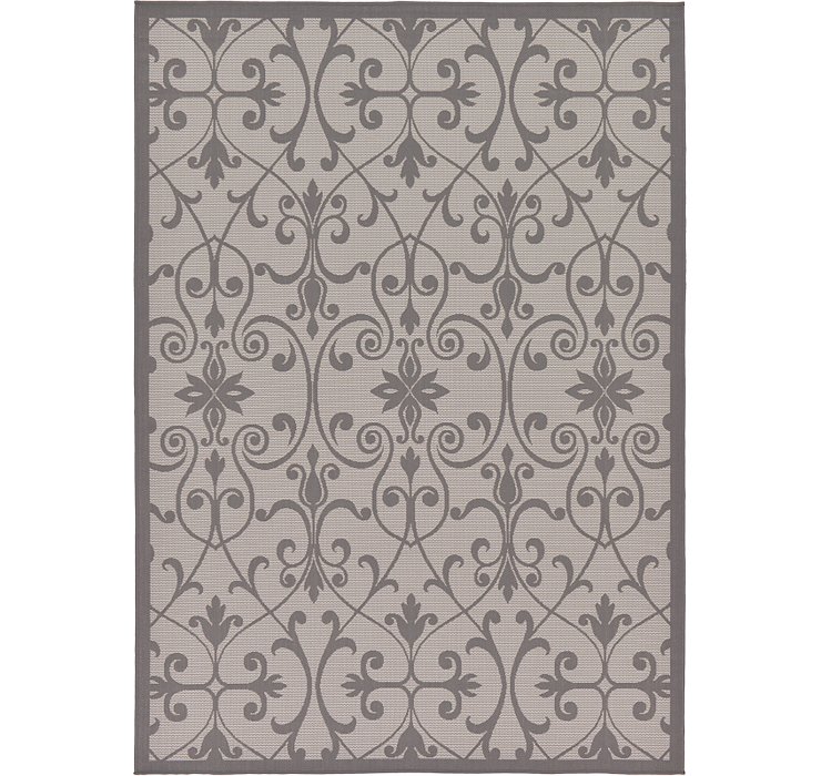 7' x 10' Outdoor Botanical Rug