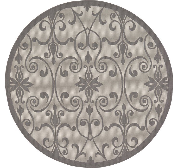 6' x 6' Outdoor Botanical Round...