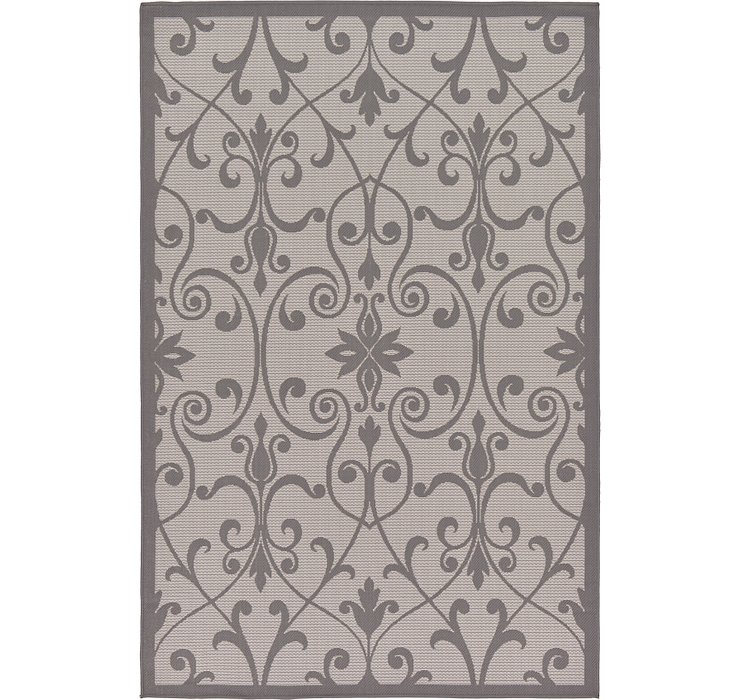 5' 3 x 8' Outdoor Botanical Rug