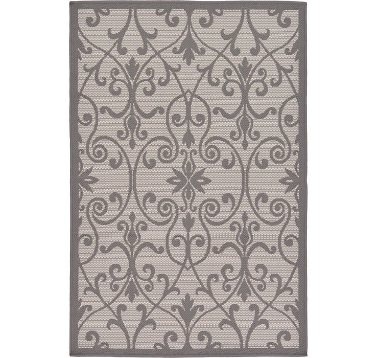 3' 3 x 5' Outdoor Botanical Rug