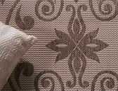 6' x 6' Outdoor Botanical Round Rug thumbnail