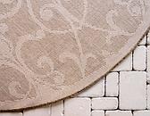 6' x 6' Outdoor Botanical Round Rug thumbnail