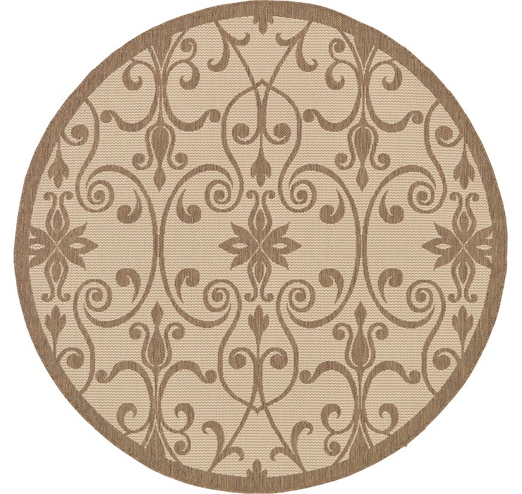 6' x 6' Outdoor Botanical Round...