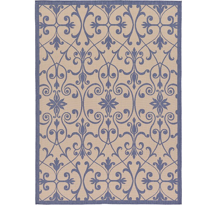 7' x 10' Outdoor Botanical Rug