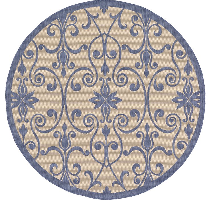 6' x 6' Outdoor Botanical Round...