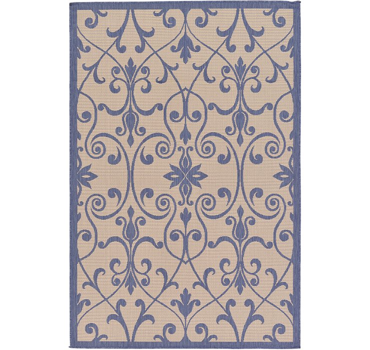 5' 3 x 8' Outdoor Botanical Rug
