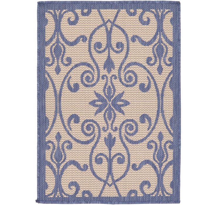 2' 2 x 3' Outdoor Botanical Rug