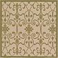 6' x 6' Outdoor Botanical Square Rug thumbnail