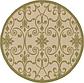 6' x 6' Outdoor Botanical Round Rug thumbnail
