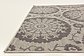 6' x 6' Outdoor Botanical Square Rug thumbnail image 5