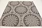 6' x 6' Outdoor Botanical Square Rug thumbnail