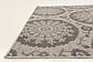 6' x 6' Outdoor Botanical Square Rug thumbnail