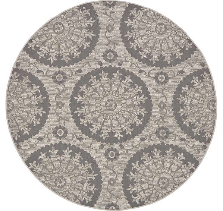 6' x 6' Outdoor Botanical Round...