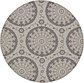 6' x 6' Outdoor Botanical Round Rug thumbnail image 1