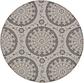 6' x 6' Outdoor Botanical Round Rug thumbnail