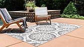 6' x 9' Outdoor Botanical Rug thumbnail