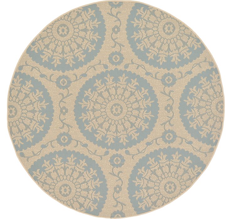 6' x 6' Outdoor Botanical Round...