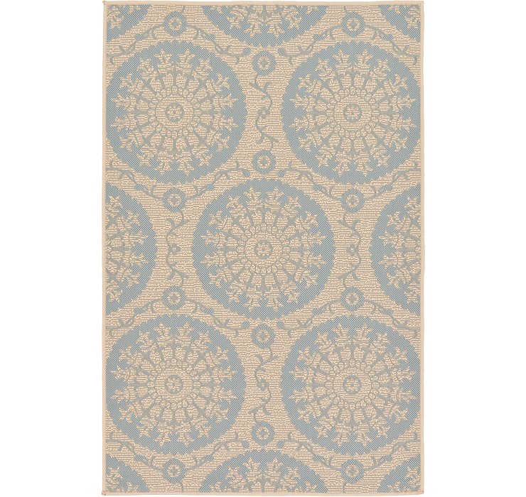 3' 3 x 5' Outdoor Botanical Rug
