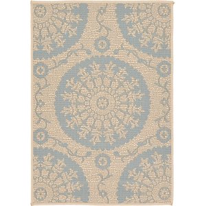 Unique Loom 2' 2 x 3' Outdoor Botanical Rug
