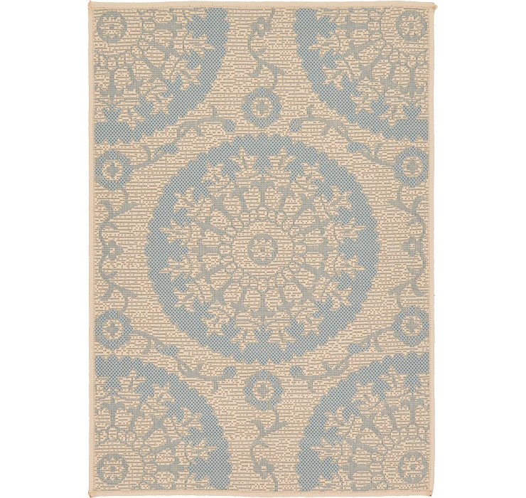 2' 2 x 3' Outdoor Botanical Rug