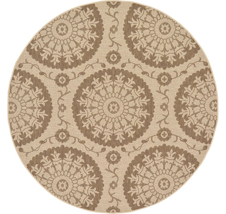 6' x 6' Outdoor Botanical Round...