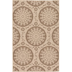 Unique Loom 3' 3 x 5' Outdoor Botanical Rug