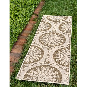 Unique Loom 2' 2 x 6' Outdoor Botanical Runne...