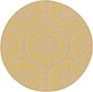 6' x 6' Outdoor Botanical Round Rug thumbnail image 1