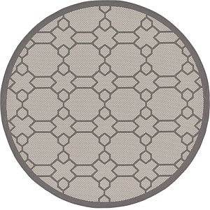 Unique Loom 6' x 6' Outdoor Round Rug