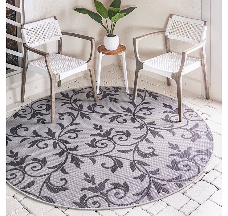 6' x 6' Outdoor Botanical Round...