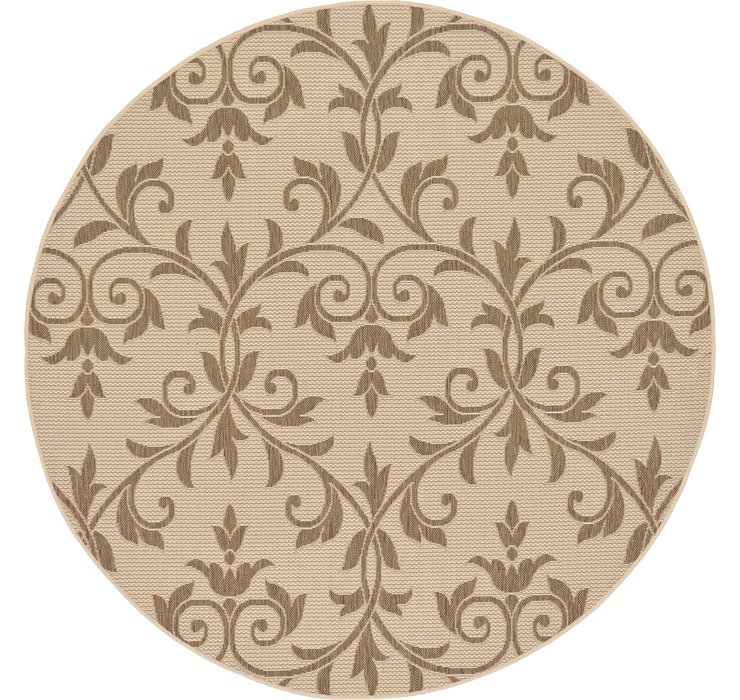 6' x 6' Outdoor Botanical Round...