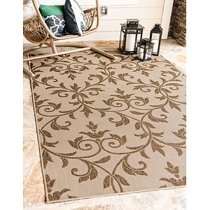 Unique Loom 2' 2 x 3' Outdoor Botanical Rug