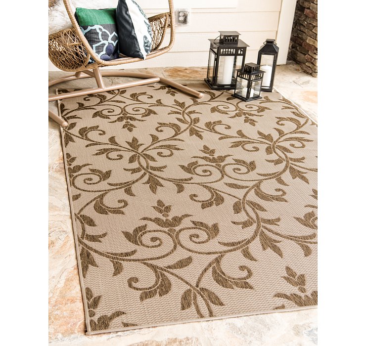 3' 3 x 5' Outdoor Botanical Rug
