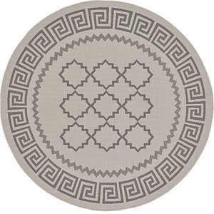 Unique Loom 6' x 6' Outdoor Round Rug