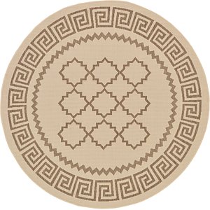Unique Loom 6' x 6' Outdoor Round Rug