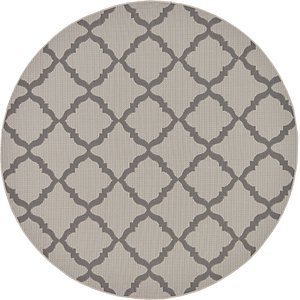 Unique Loom 6' x 6' Outdoor Round Rug