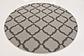 6' x 6' Outdoor Lattice Round Rug thumbnail