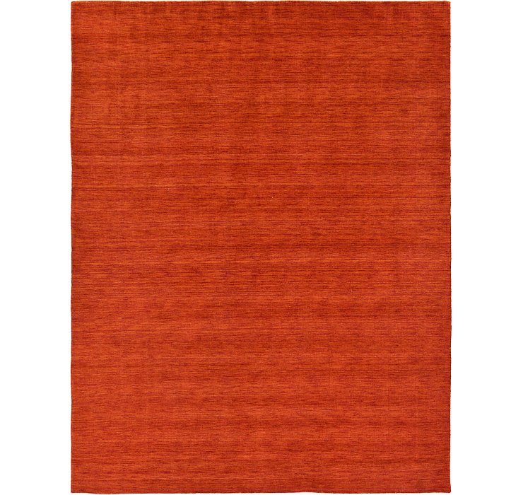 9' 10 x 13' Solid Gabbeh Rug