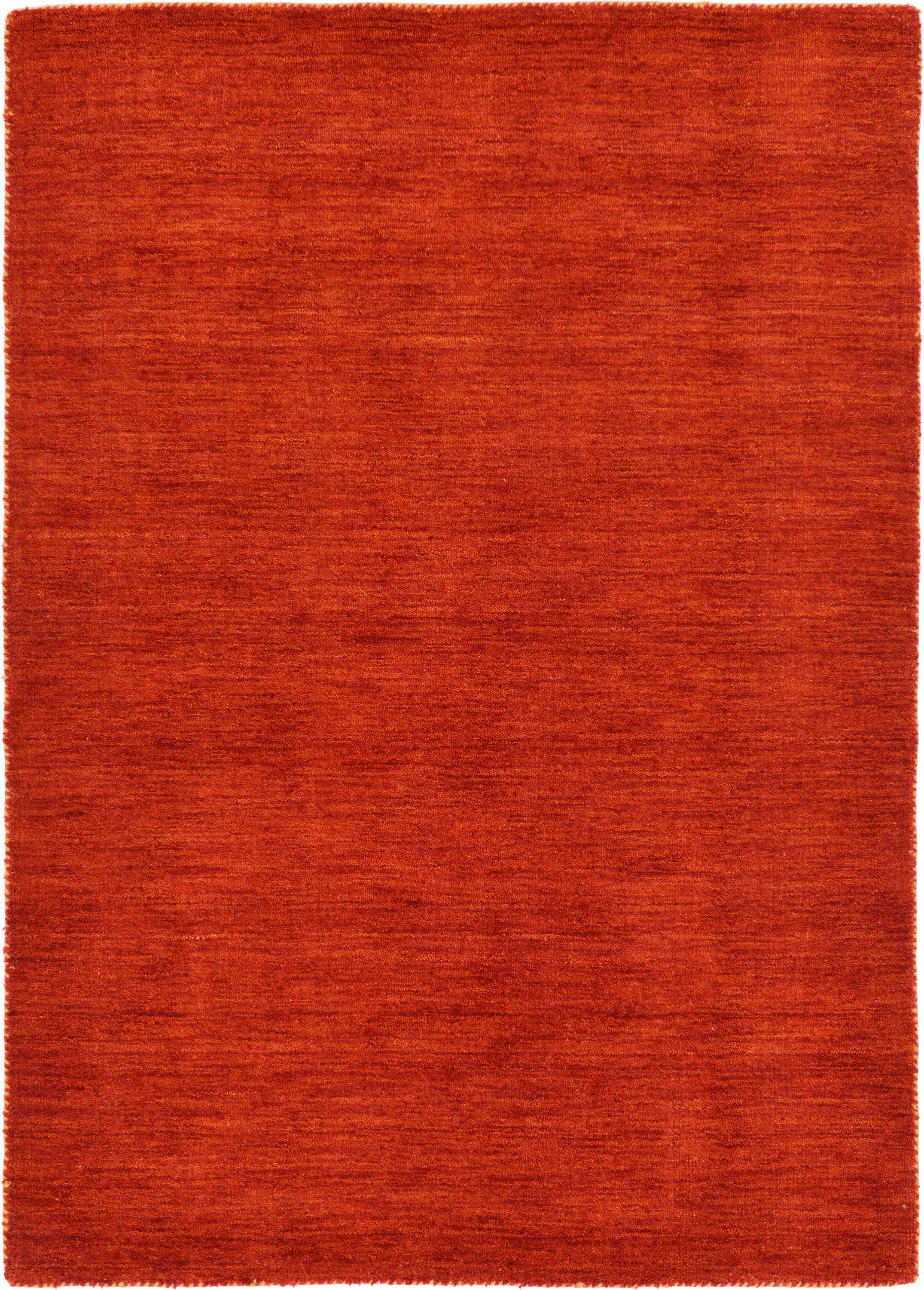 Red 4' x 5' 7 Solid Gabbeh Rug eSaleRugs