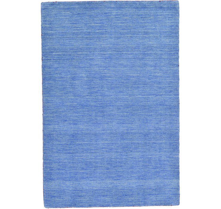 HandKnotted 4' x 5' 7 Solid Gabbeh Rug