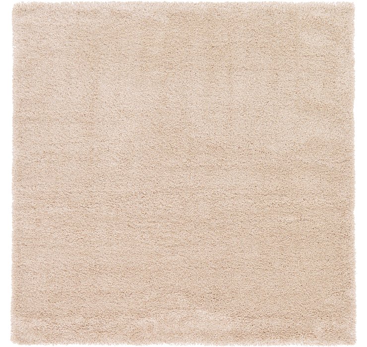 8' x 8' Luxury Solid Shag Squar...