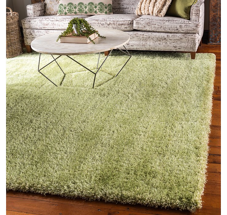 8' x 8' Luxury Solid Shag Squar...