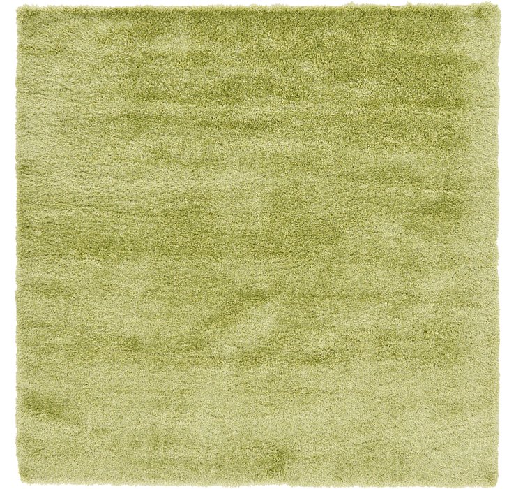 8' x 8' Luxury Solid Shag Squar...