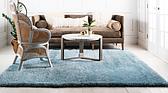 8' x 8' Luxury Solid Shag Square Rug thumbnail