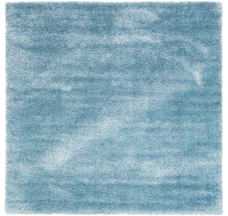 8' x 8' Luxury Solid Shag Squar...