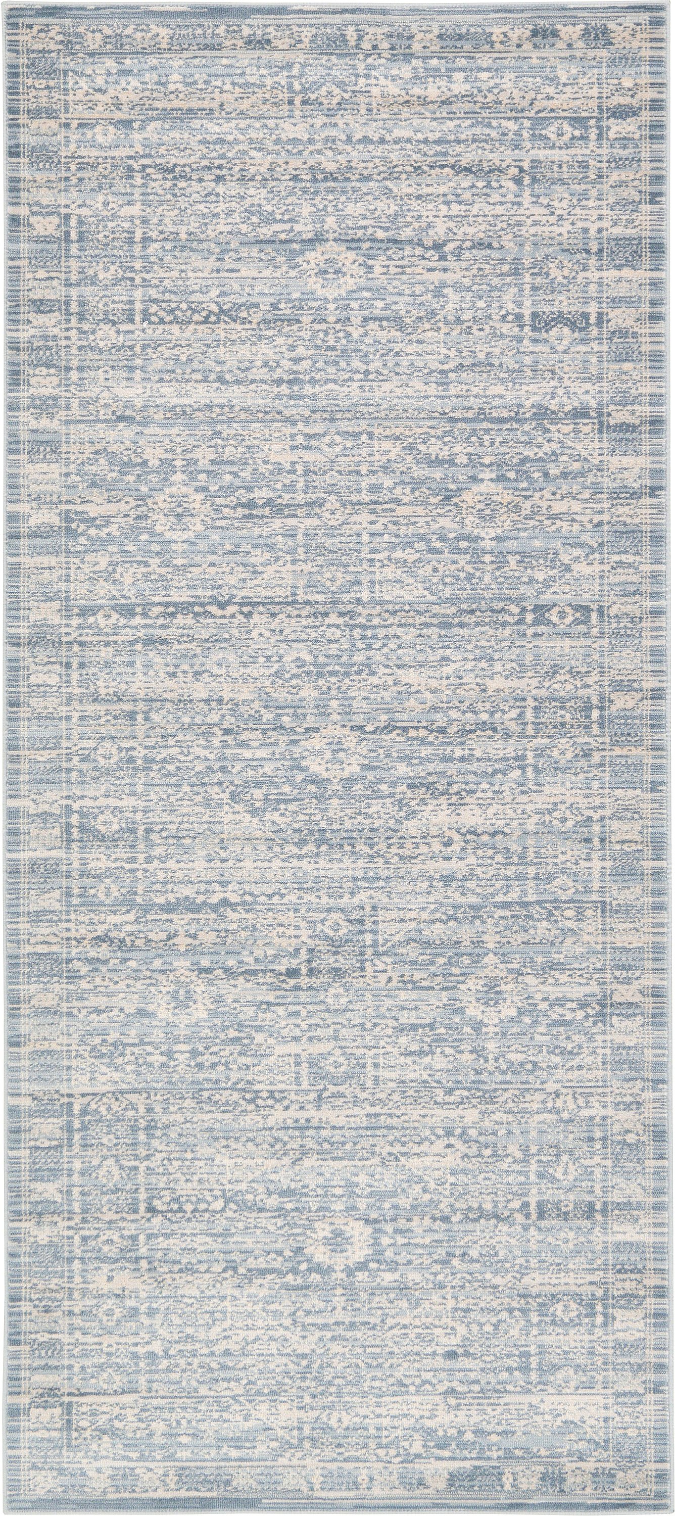 Blue 2' 7 x 6' Restoration Runner Rug Area Rugs eSaleRugs