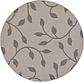 6' x 6' Outdoor Botanical Round Rug thumbnail