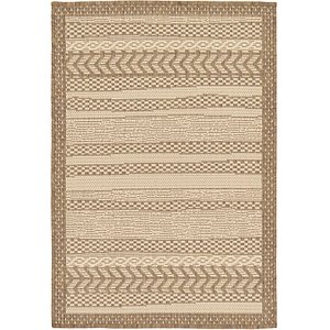 Unique Loom 2' 2 x 3' Outdoor Border Rug