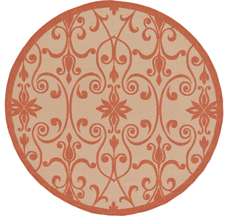 6' x 6' Outdoor Botanical Round...