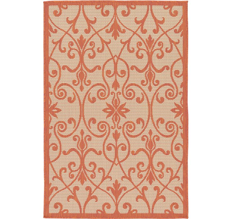3' 3 x 5' Outdoor Botanical Rug